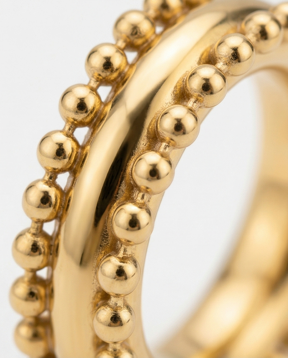 Theodora Beaded Hoops