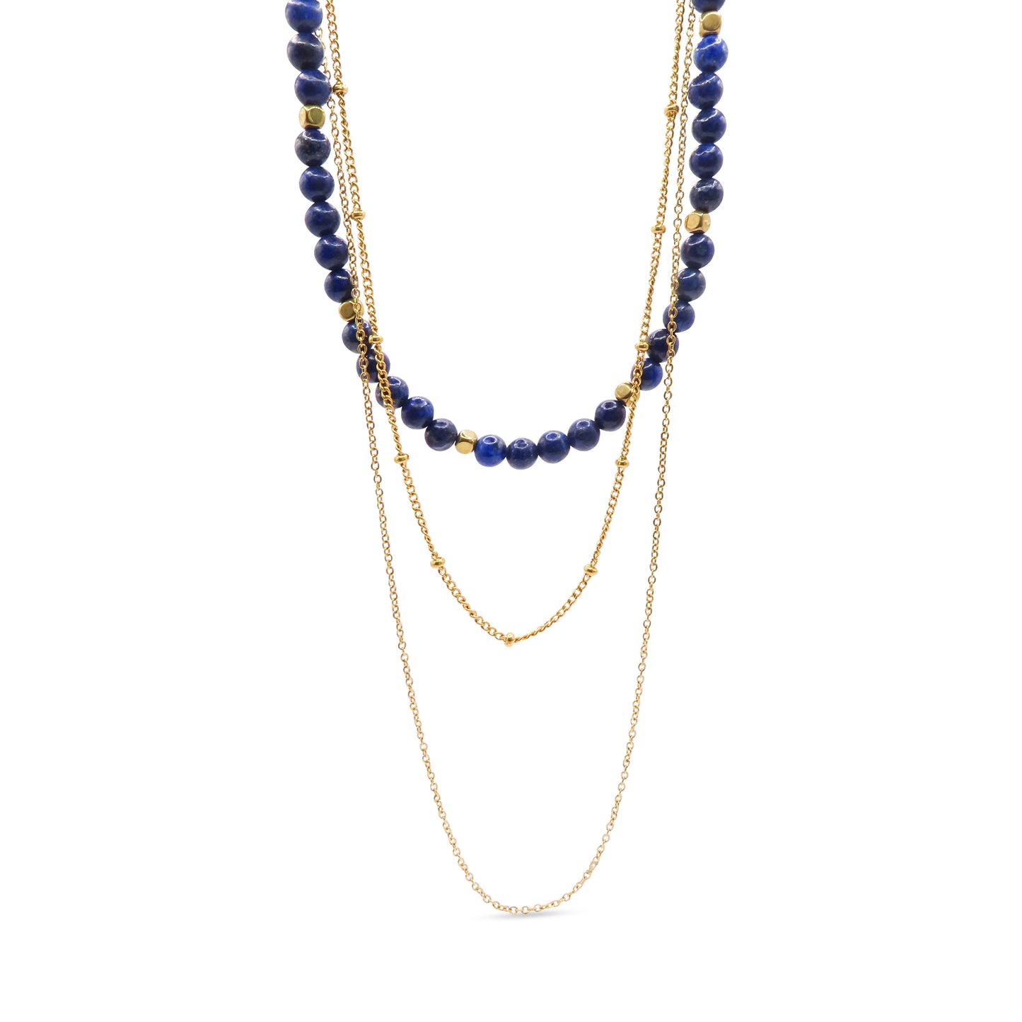 Sage neclace (lapis long style)