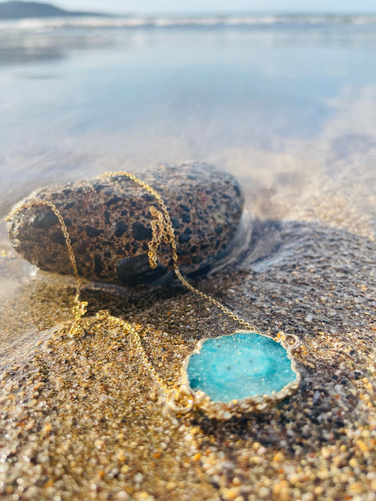 "MARE" (blue druzy)