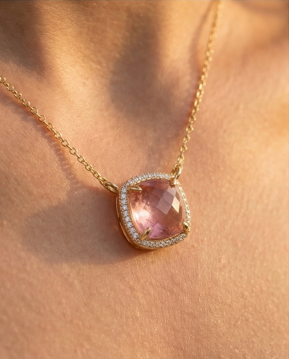 "Bella" Quartz stone Necklace